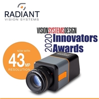 Radiant Vision Systems Receives Vision Systems Design 2020 Innovators Award